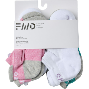 FWD Kids' Athletic No Show Socks 6-pk