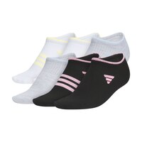 adidas Girls' Superlite Rainbow No Show Socks - 6pk