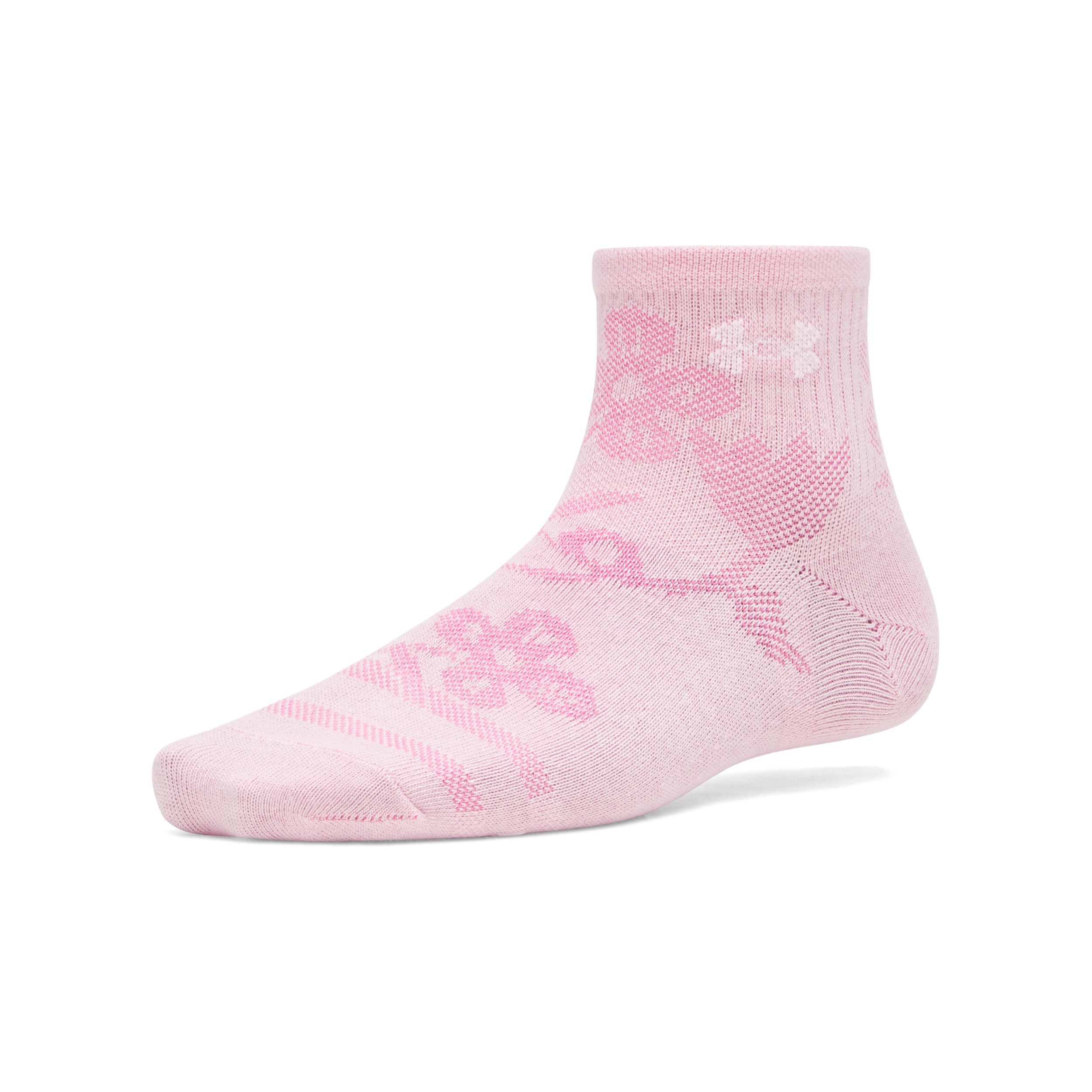 Under Armour Youth Kids' Essential Quarter Lightweight Breathable Socks - 6pk