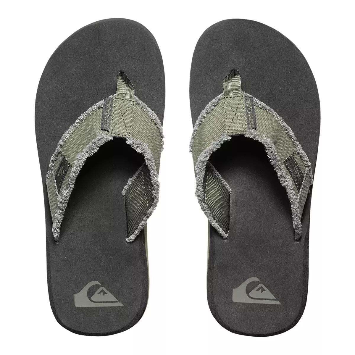 Quiksilver Men's Monkey Abyss Canvas Supported Cushioned Sandals