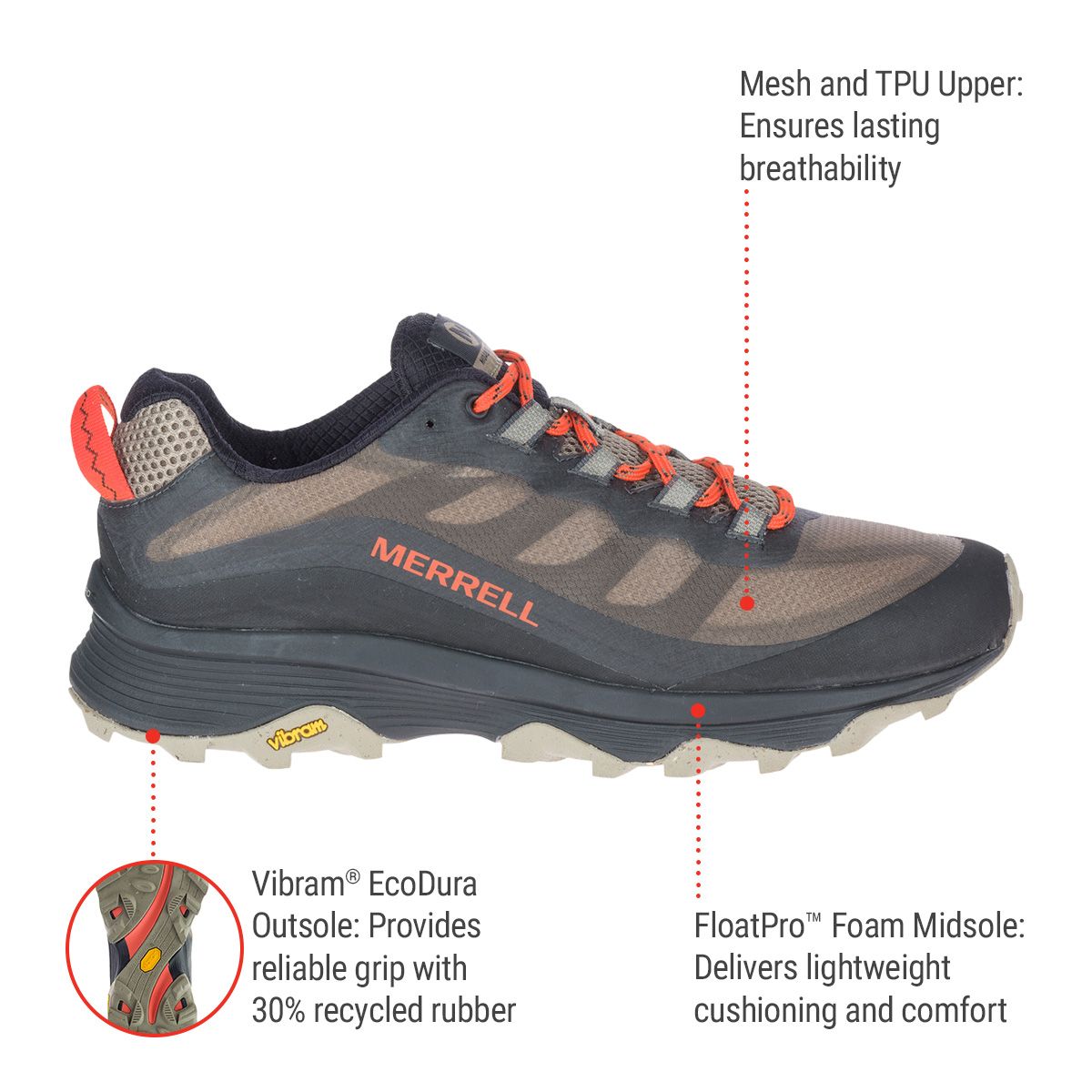 Merrell Men's Moab Speed Hiking Shoes