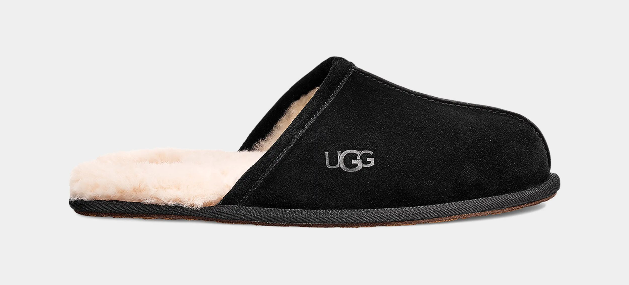 UGG Men's Scuff Slippers, Slip On, Open Heel, Indoor, House, Foam, Suede