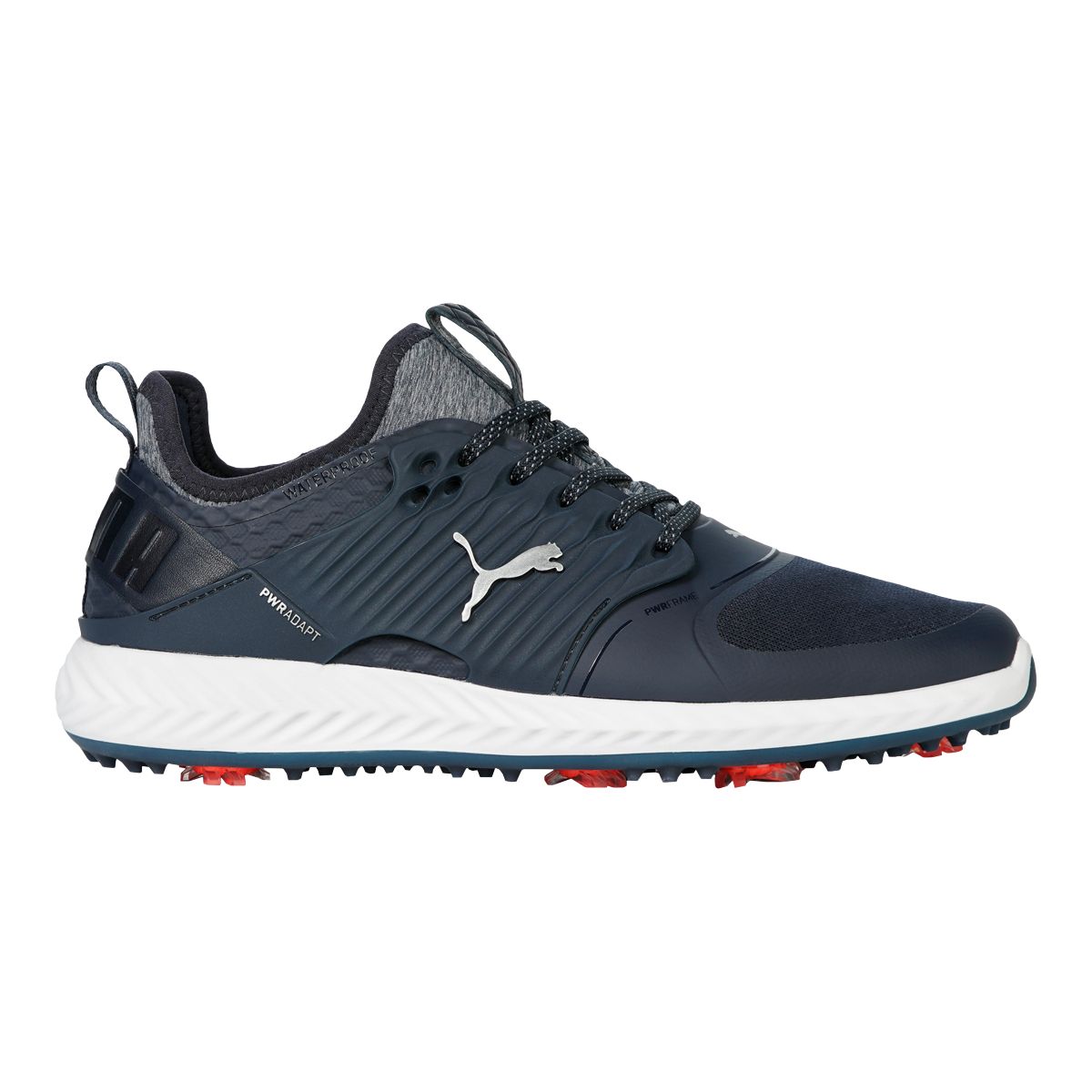 PUMA Men's Ignite PWRADAPT Caged Spiked Waterproof Golf Shoes