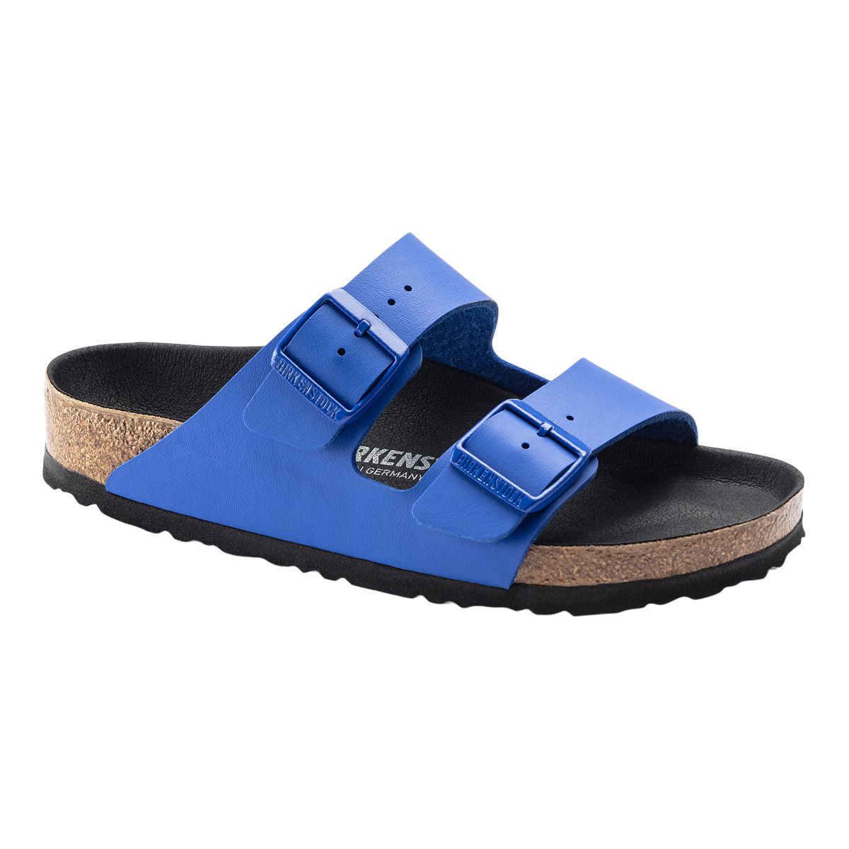 Birkenstock Men's Arizona Birko-Flor Two Strap Slides/Sandals, Leather