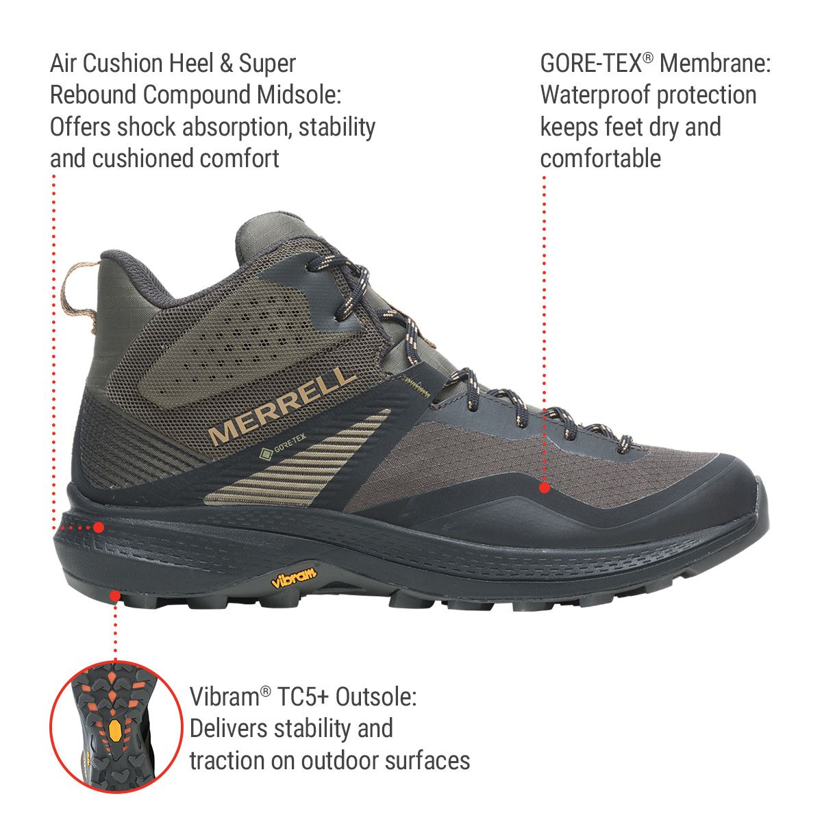 Merrell Men's MQM 3 GORE-TEX® Hiking Shoes