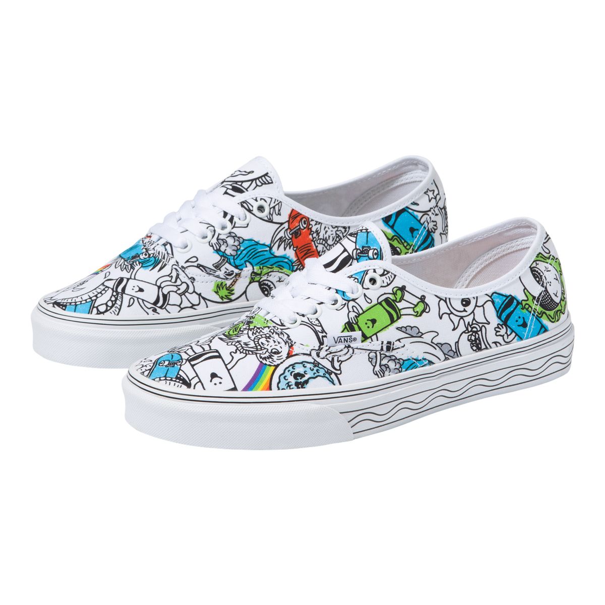 Vans x Crayola Men's Authentic Skate Shoes, Sneakers, Low Top, Casual