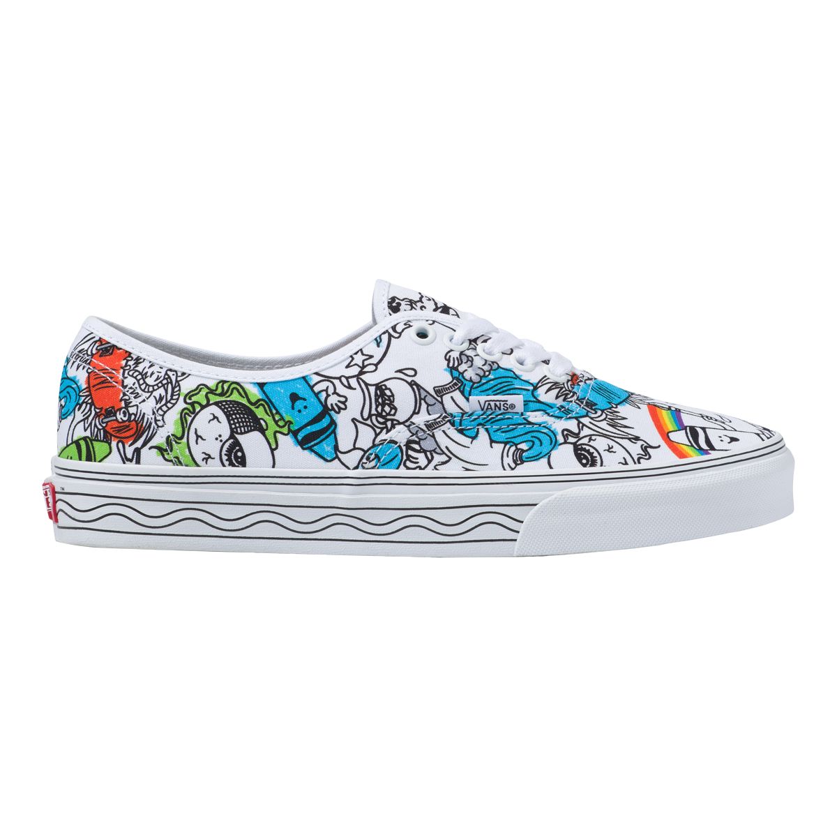 Vans x Crayola Men's Authentic Skate Shoes, Sneakers, Low Top, Casual