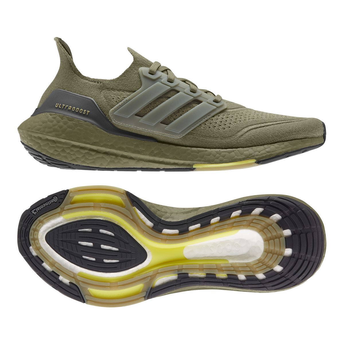 adidas Men's UltraBOOST 21 Lightweight Knit Running Shoes