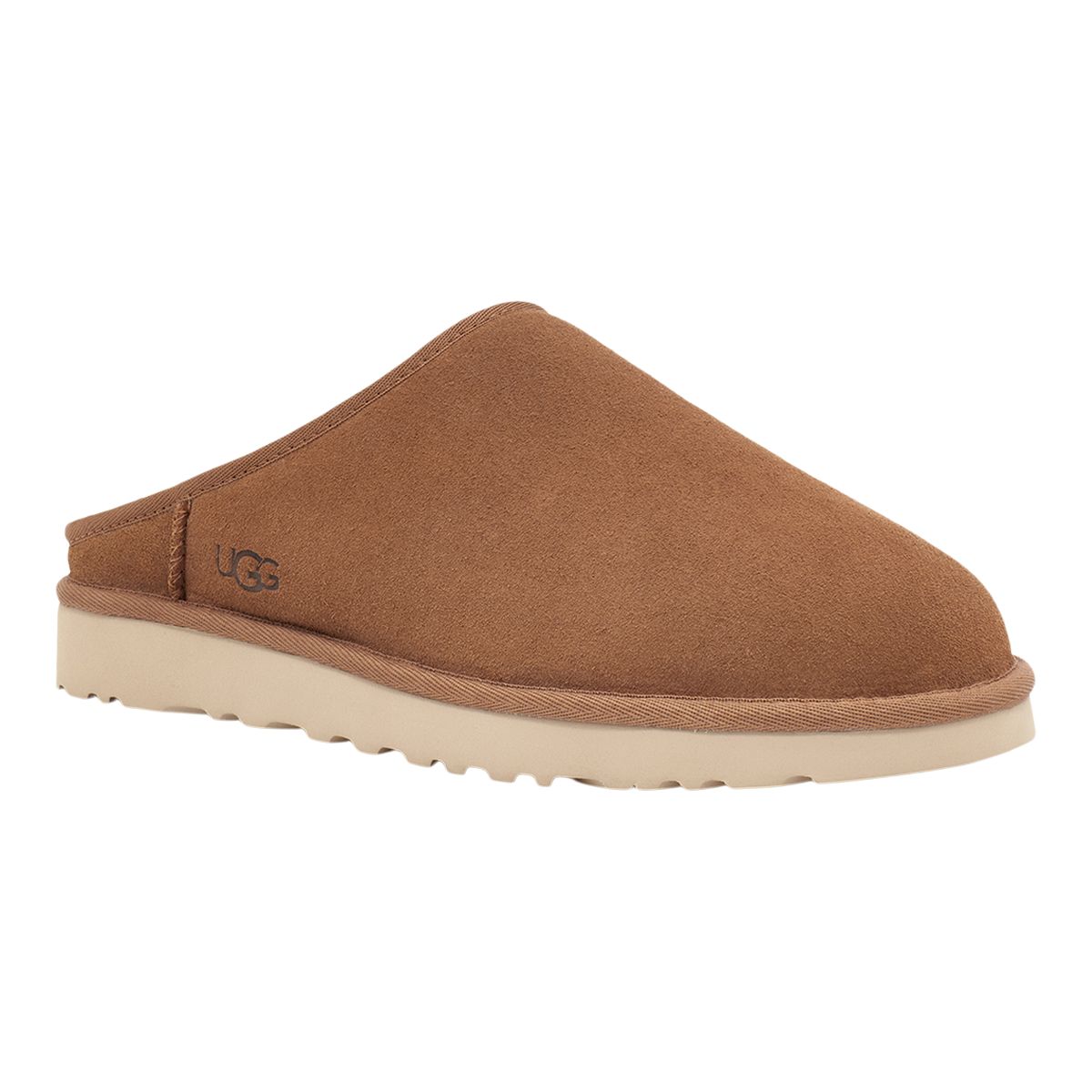 UGG Men s Classic Slip On Slippers Open Heel Indoor Outdoor Faux Fur Suede