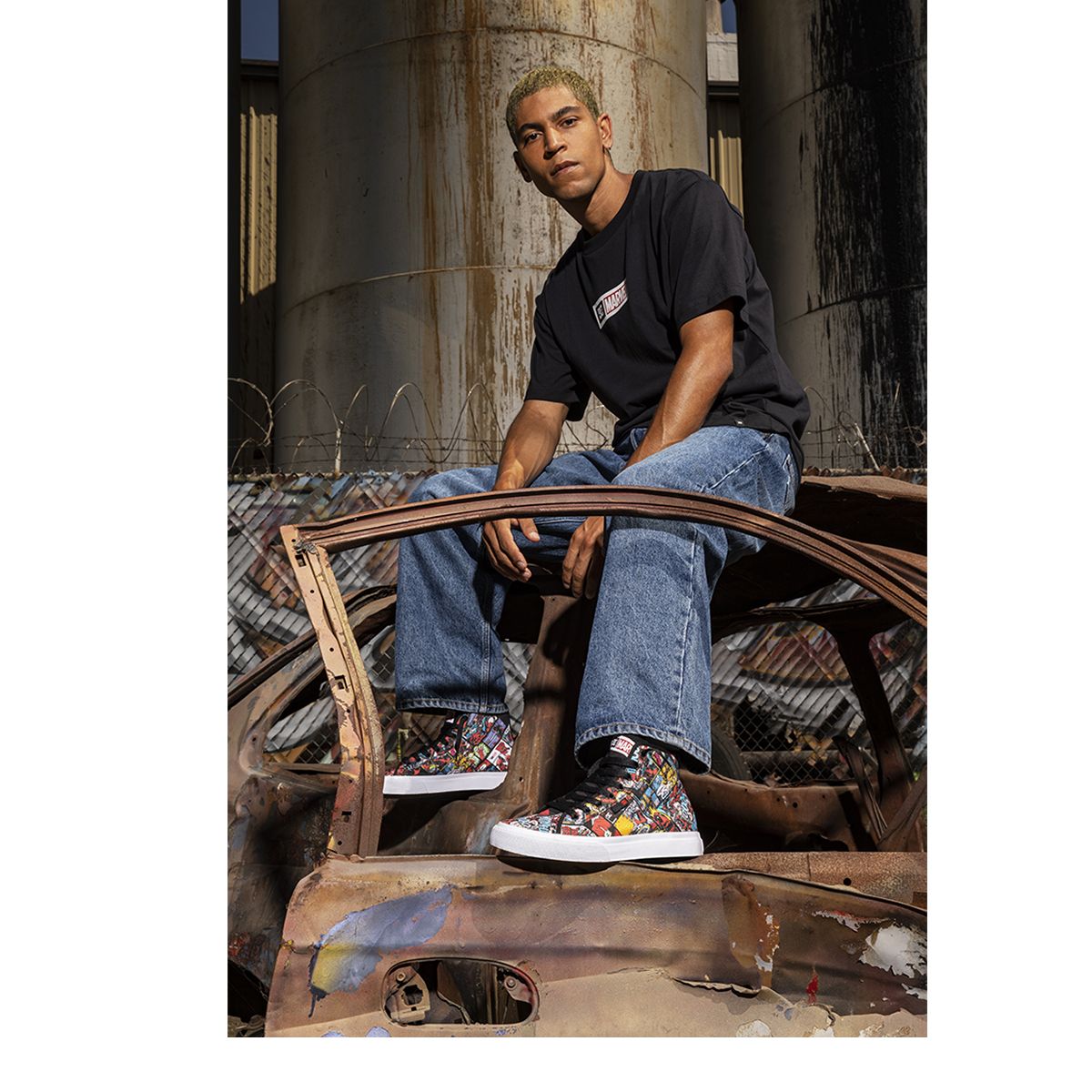 DC Men's Manual Hi Deadpool Skate Shoes