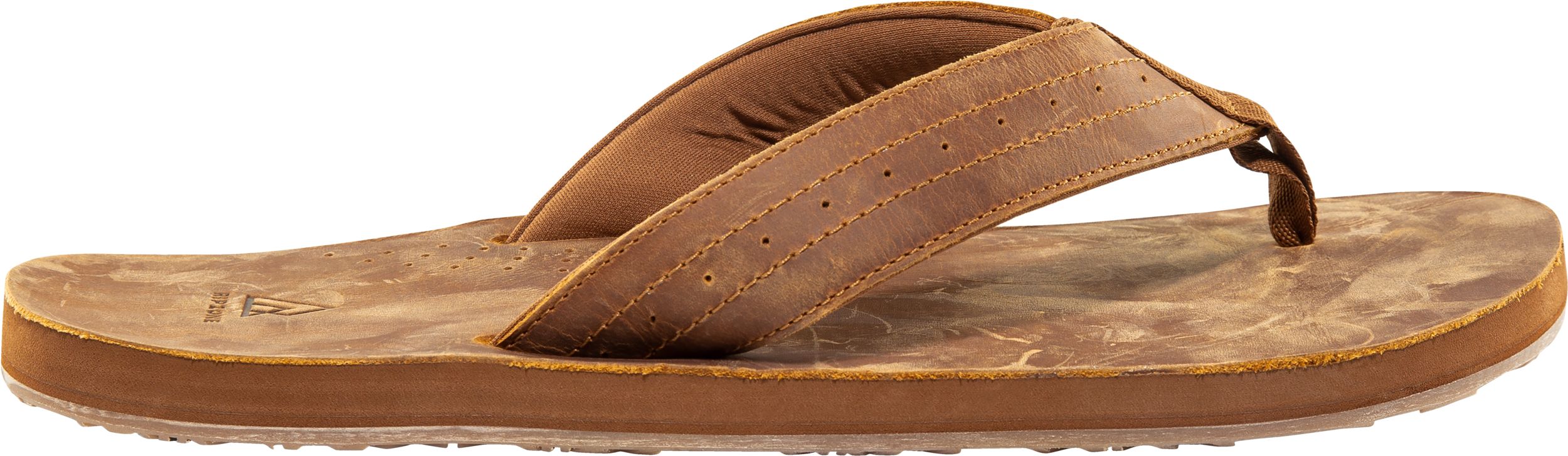 Ripzone Men's Dune Leather Cushioned Supported Flip Sandals