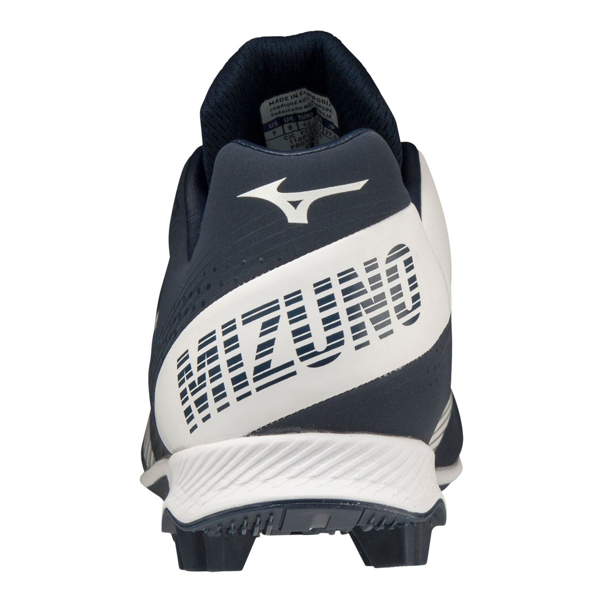 Mizuno Men's Wave Lightrevo Rubber Molded Low-Cut Baseball Cleats Back_Flat