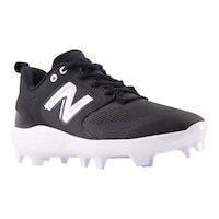 New Balance Men's 3000V6 Rubber Molded Low Cut Baseball Cleats Front_Three_Fourths_Angled_Right