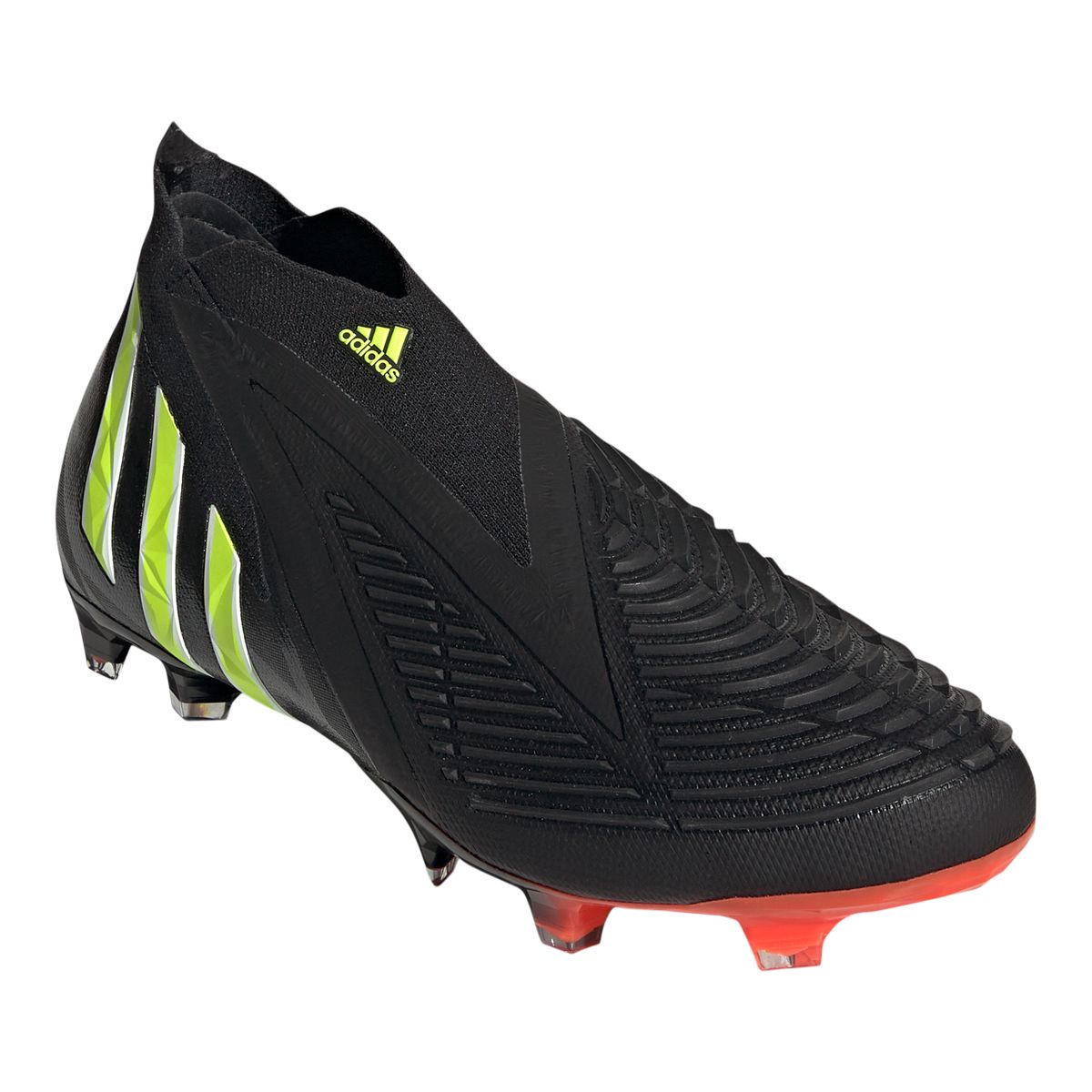 adidas Men's Predator Edge+ Firm Ground Slip-On Outdoor Soccer Cleats