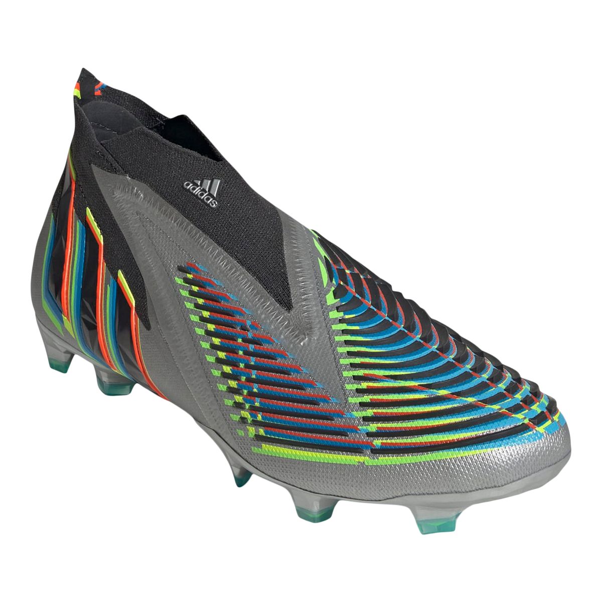adidas Men's Predator Edge+ Firm Ground Slip-On Outdoor Soccer Cleats