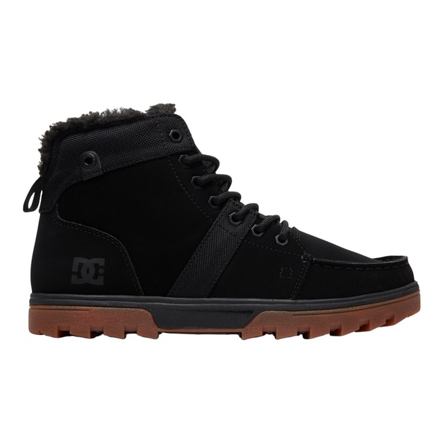 DC Men's Woodland Leather Insulated Sherpa Lined Winter Boots