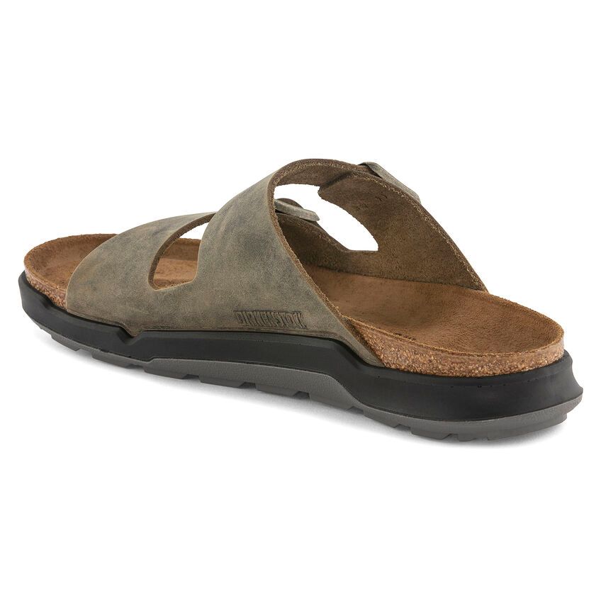 サンダル BIRKENSTOCK Men Sandals Brown 1009527 Birkenstock Men's Arizona Birko-Flor 2 Strap | SoftMoc.com