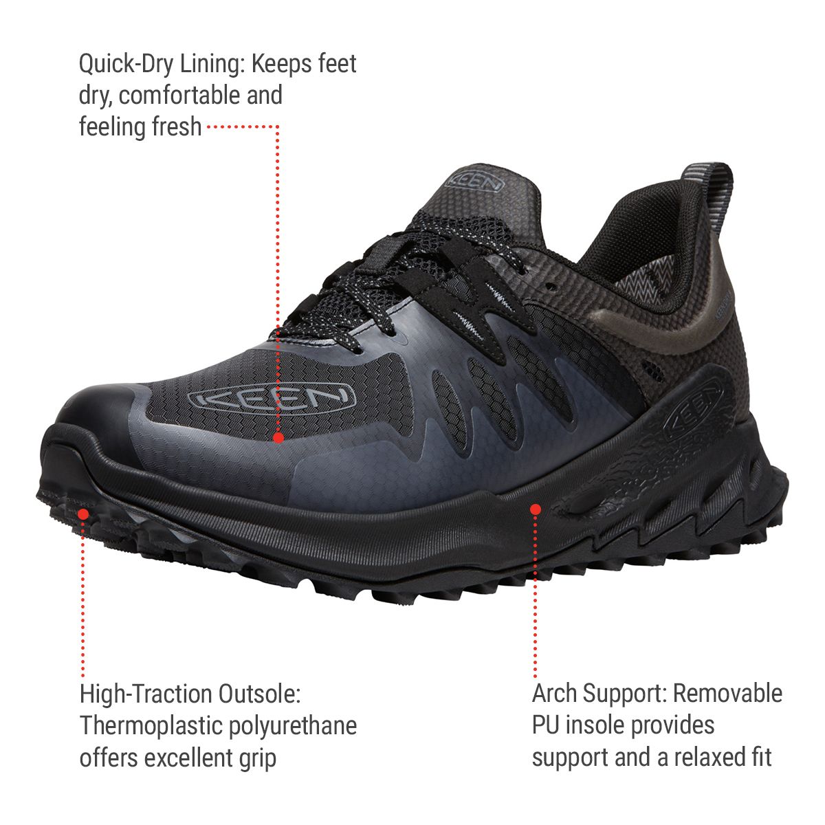 KEEN Men's Zionic Hiking Shoes