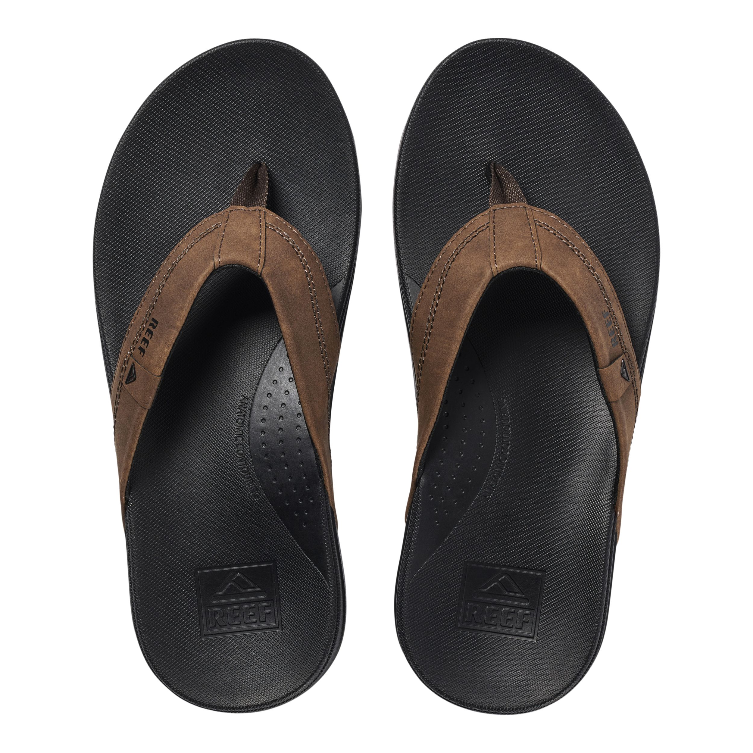 Reef Men's Cushion Spring Leather Cushioned Lined Sandals