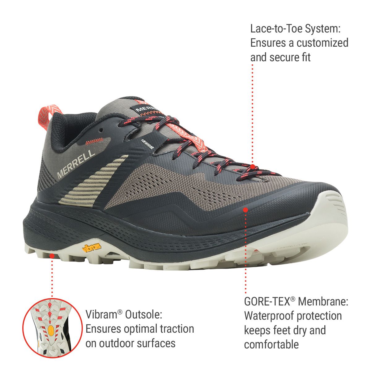 Merrell Men's MQM 3 Mid GORE-TEX Hiking Boots