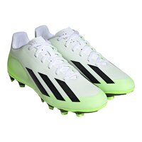 adidas Men's X Crazyfast.4 Firm Ground Outdoor Soccer Cleats Front_Three_Fourths_Angled_Right