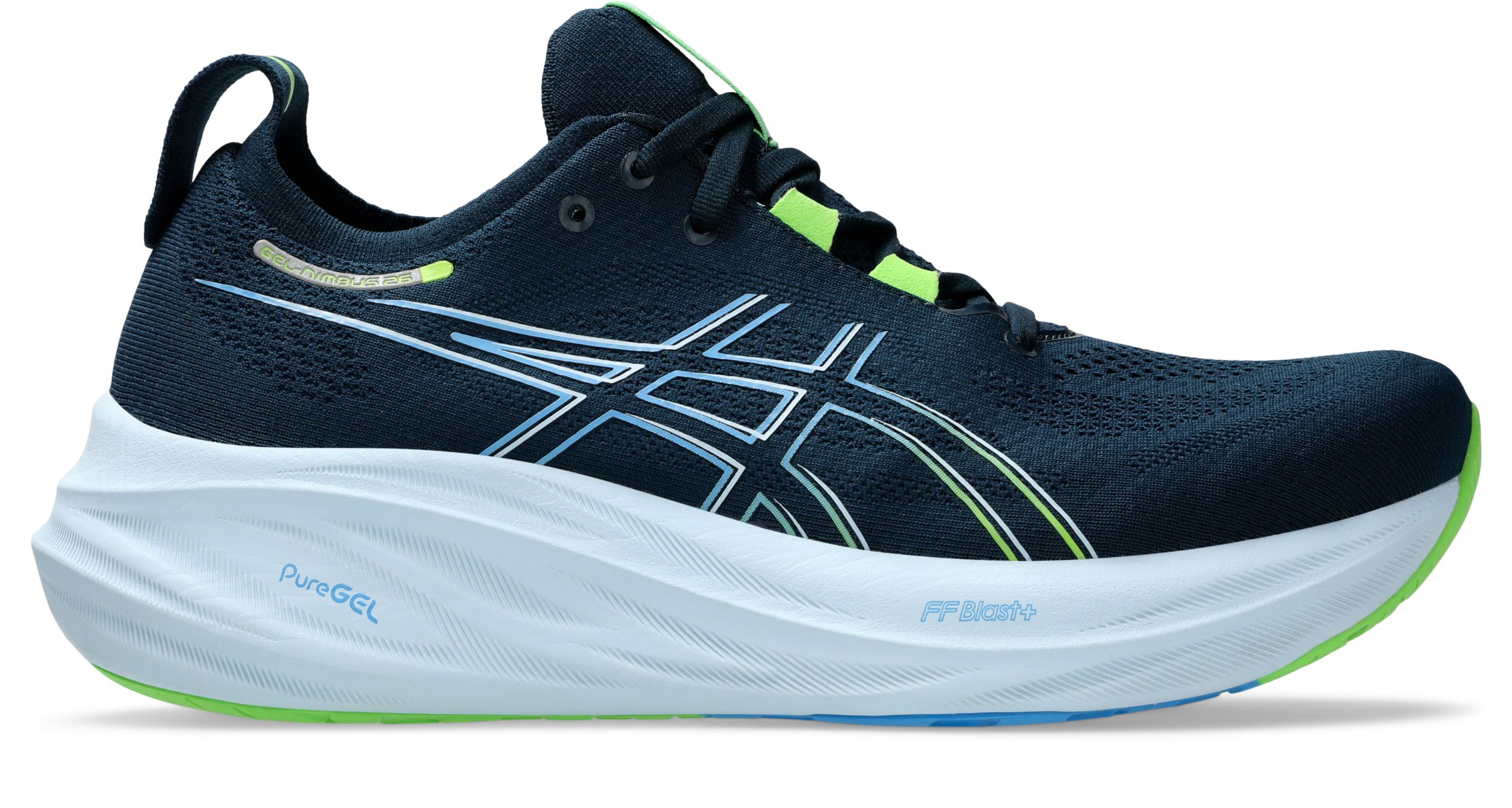 Image of Asics Men's Gel-Nimbus 26 Breathable Knit Cushioned Running Shoes