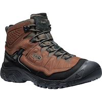 KEEN Men's Targhee IV Mid Hiking Shoes, Waterproof Front_Three_Fourths_Angled_Right