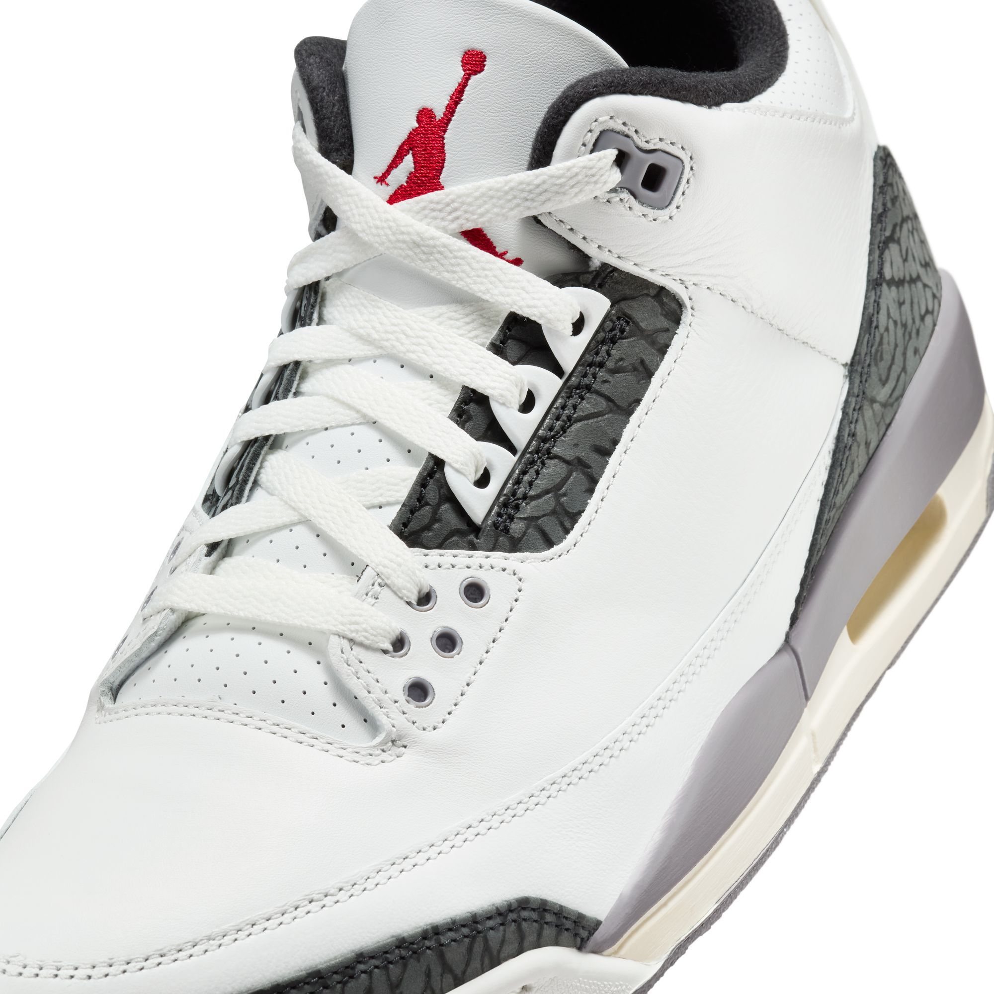 Jordan Unisex Air Jordan 3 Retro Cement Grey Basketball Shoes