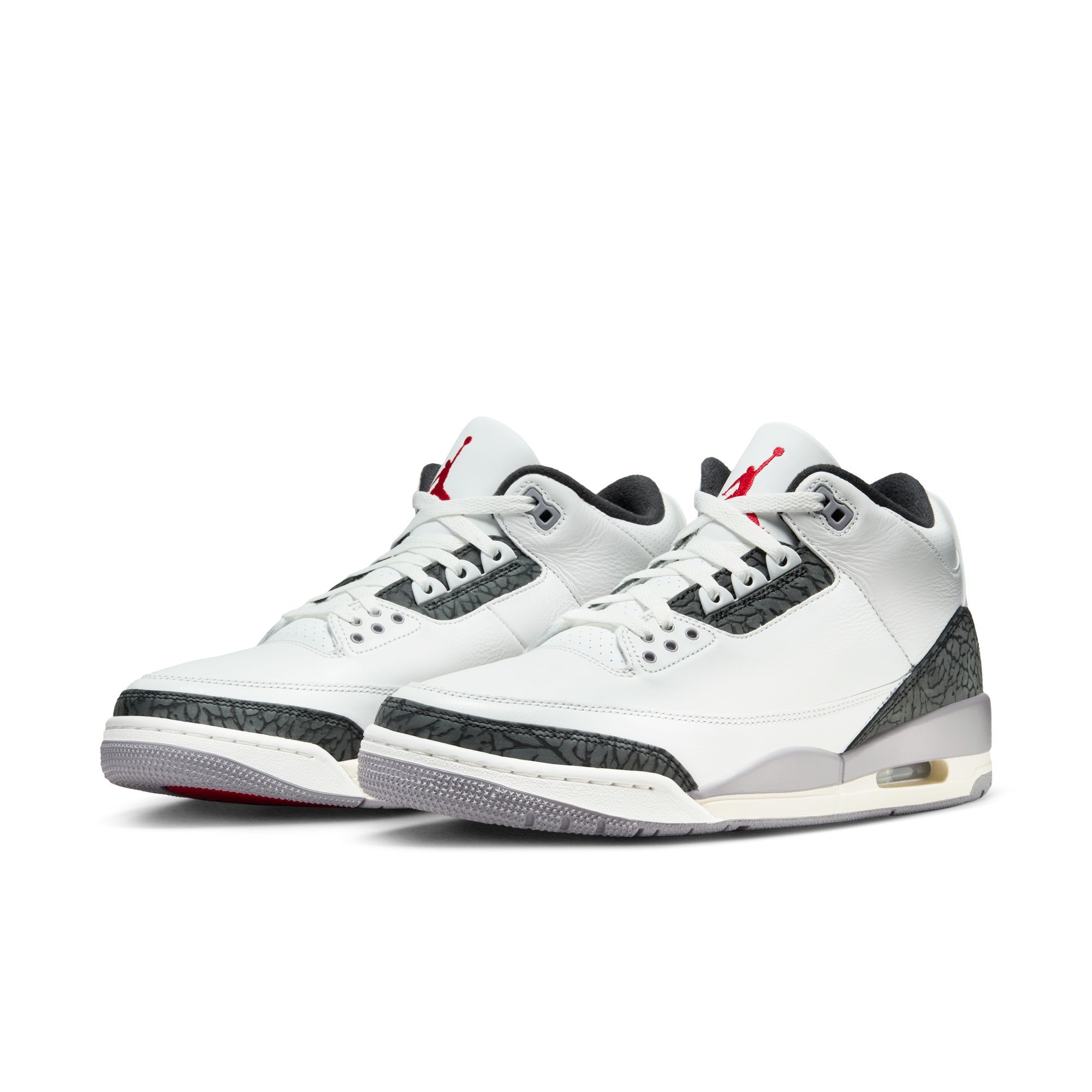 Jordan Unisex Air Jordan 3 Retro Cement Grey Basketball Shoes