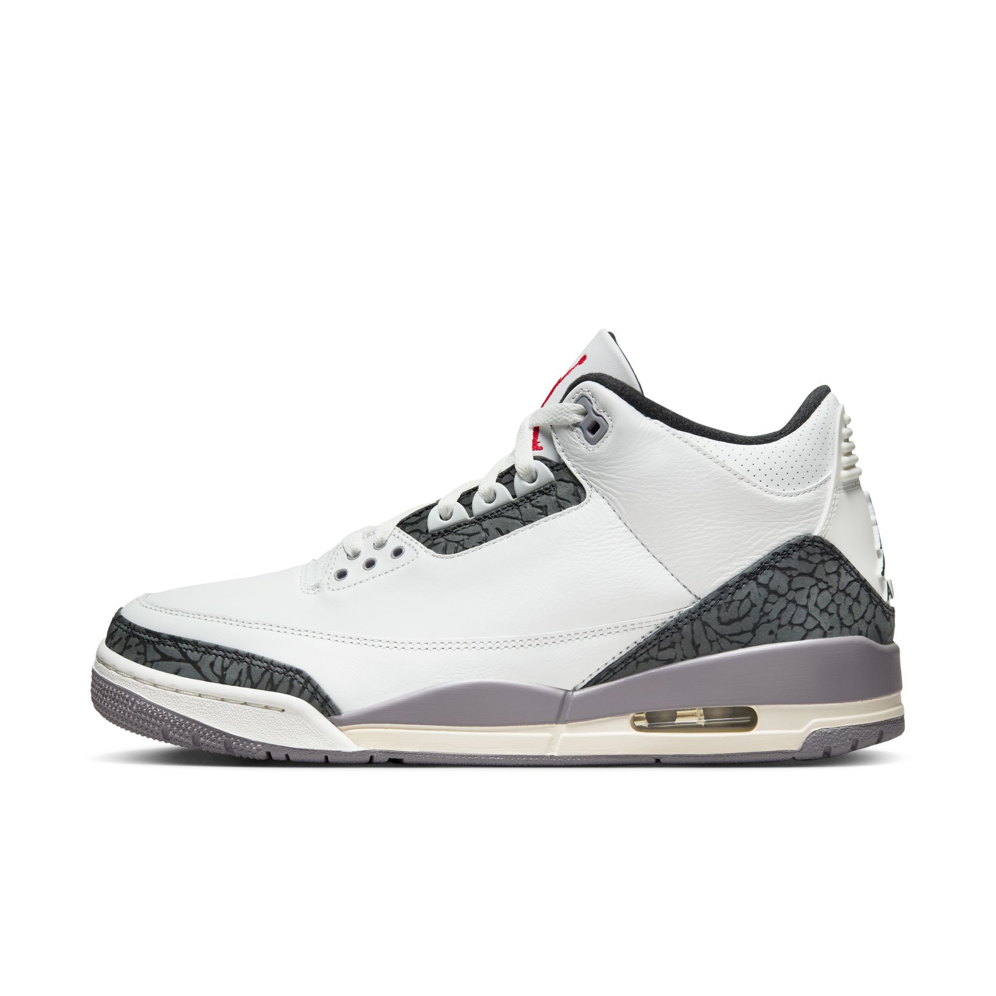 Jordan Unisex Air Jordan 3 Retro Cement Grey Basketball Shoes