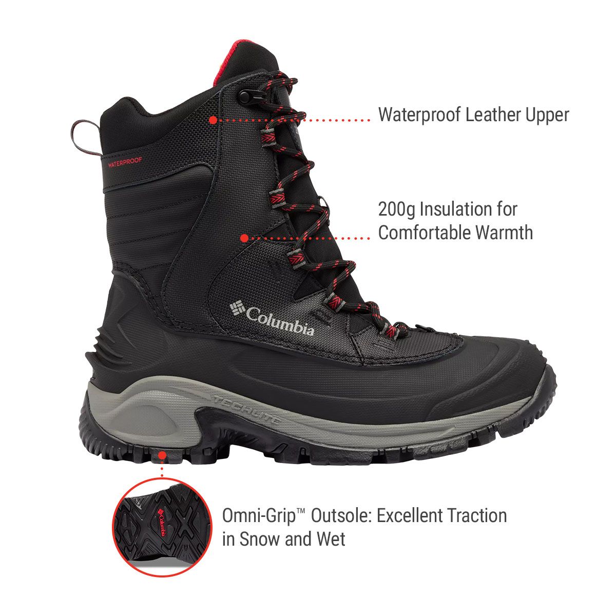 Columbia Men's Bugaboot III Waterproof Winter Boots