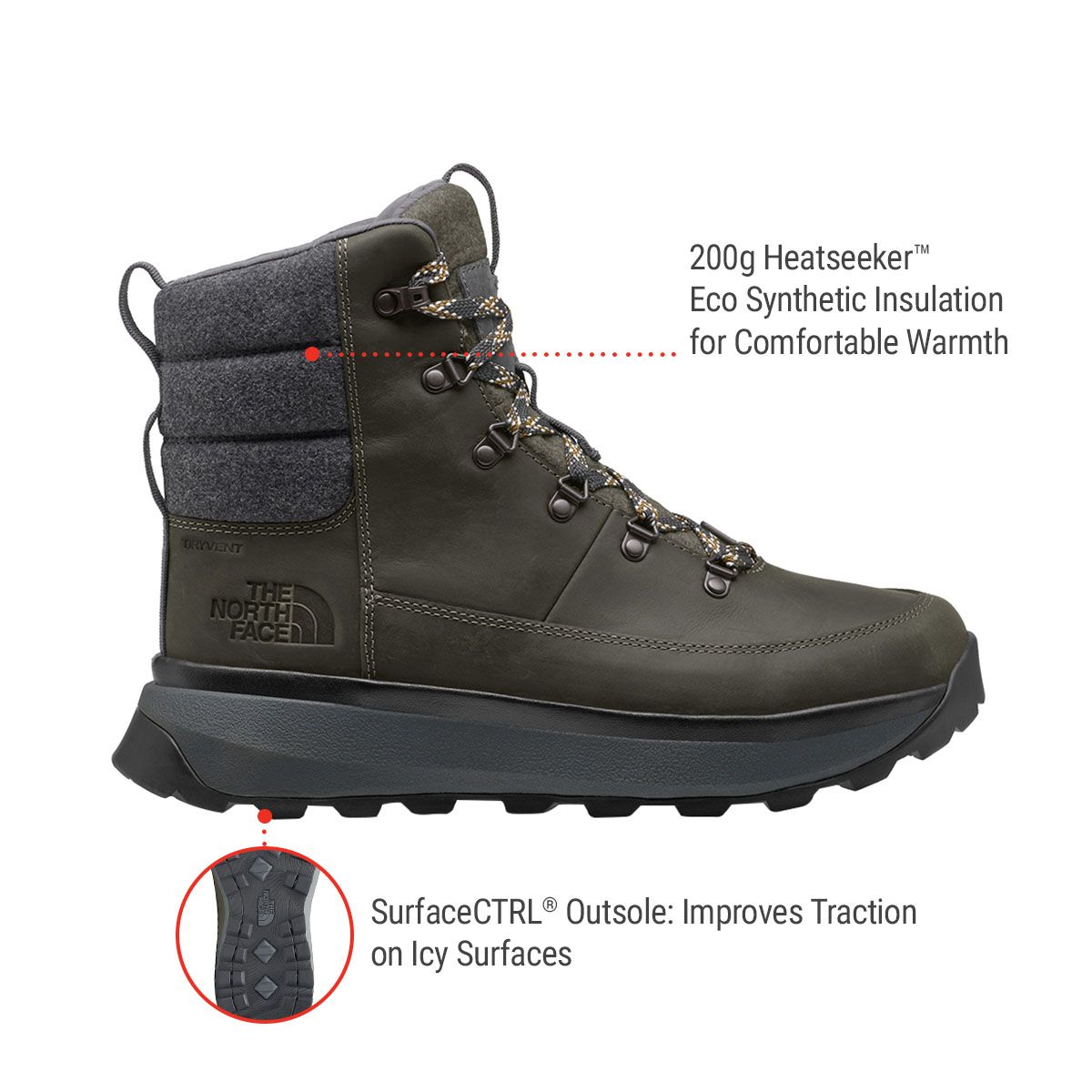 The North Face Men's Bergen Leather Waterproof Boots