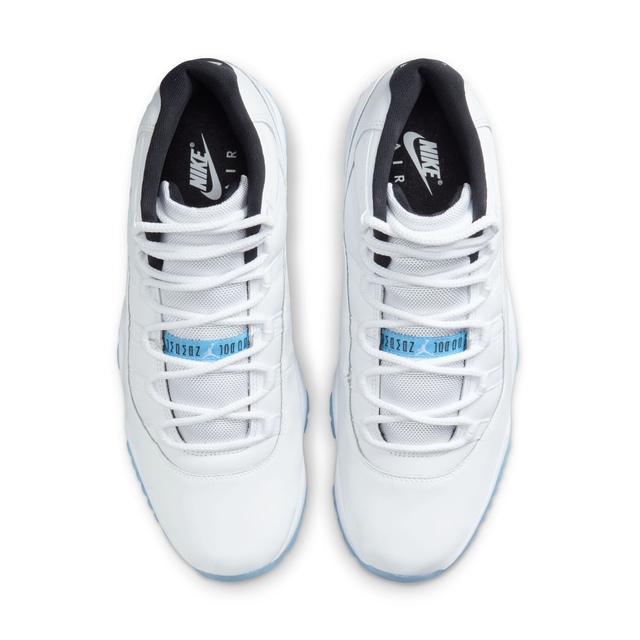 men's jordan 11 retro legend blue basketball shoes