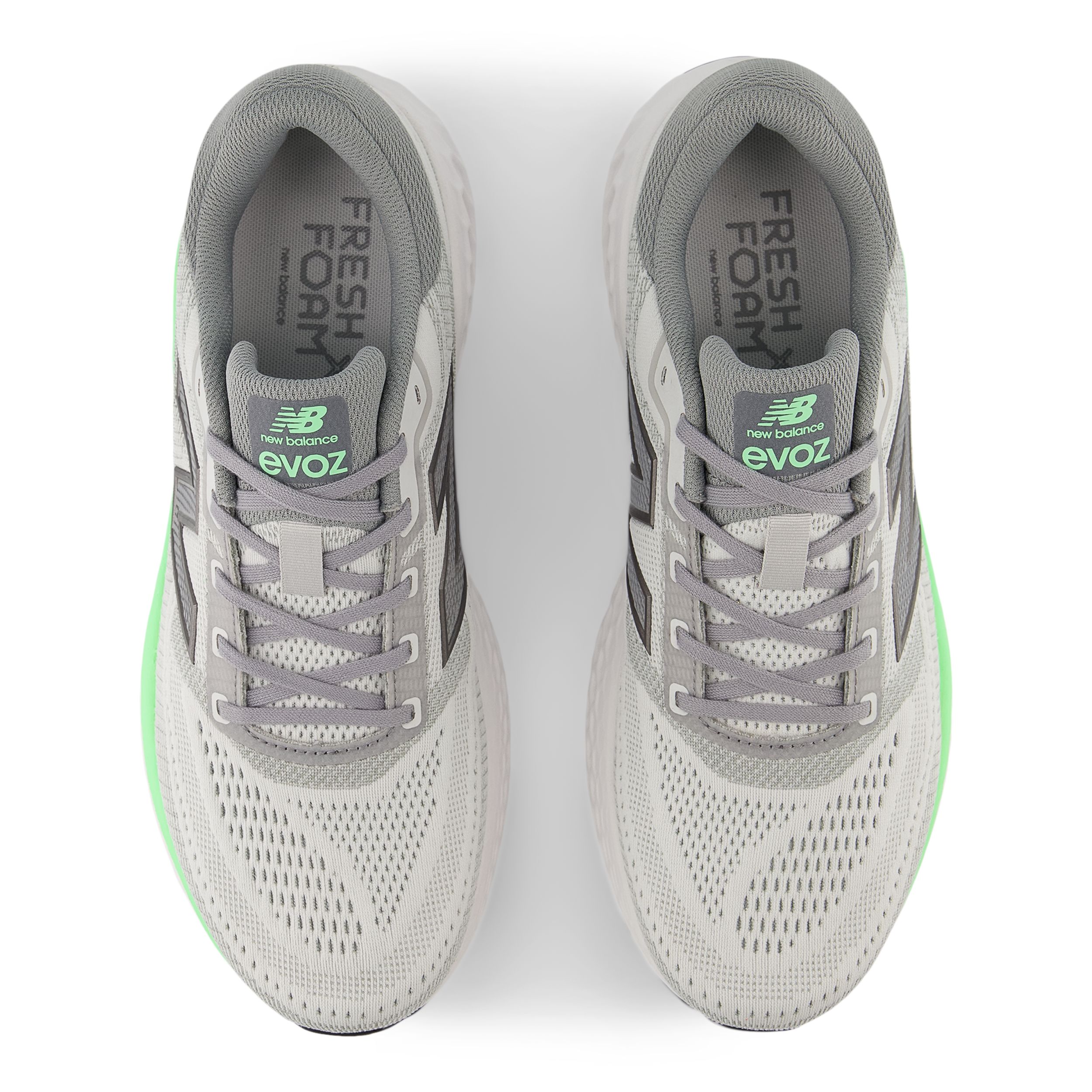 NEW BALANCE MEN RUNNING SHOEFRESH FOAM EVOZ V4 LIGHT GREY SIZE 9.5 D SAMPLE Men main image 3