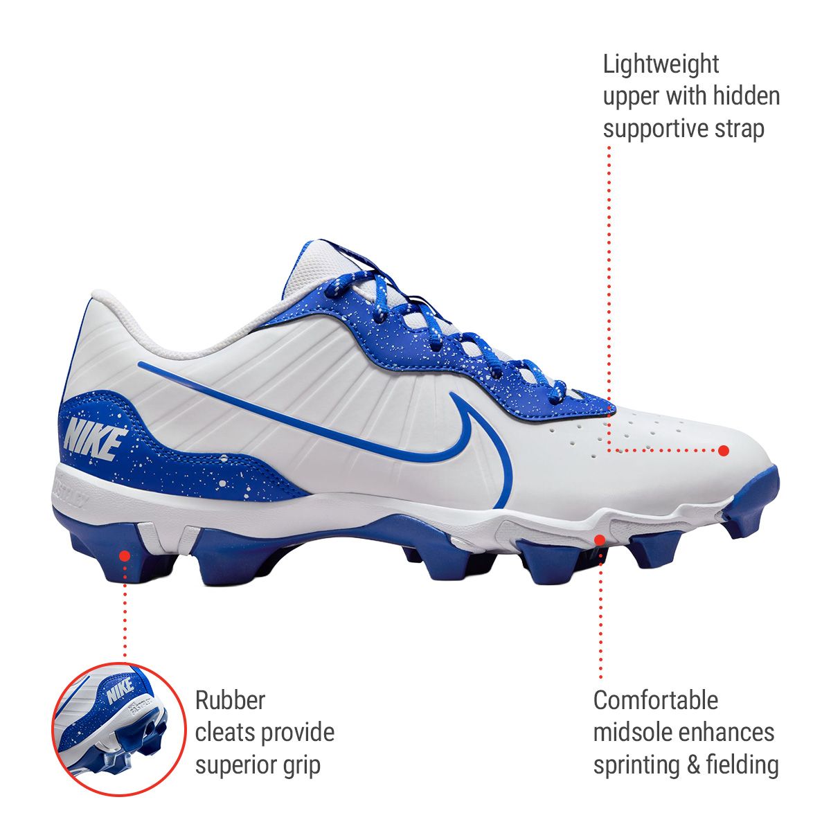 Nike Men's Alpha Huarache 4 Keystone Rm Baseball Cleats