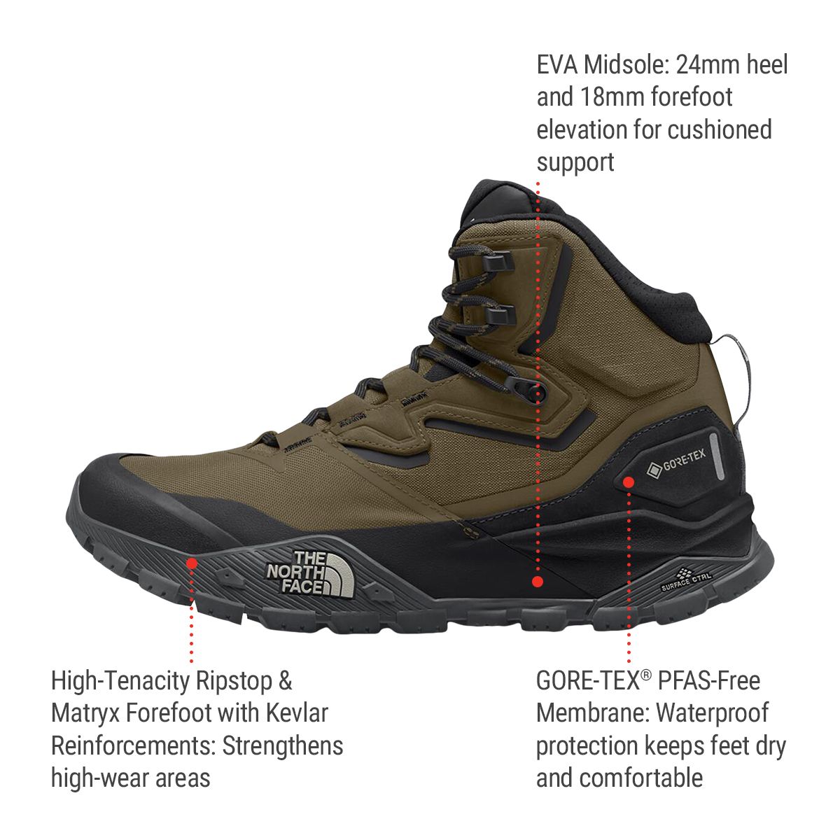 The North Face Women's Offtrail LT Mid GORE-TEX Shoes