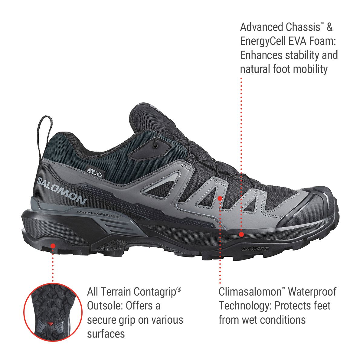 Salomon Men's X ULTRA 360 Climasalomon Hiking Shoes SportChek - Main Image