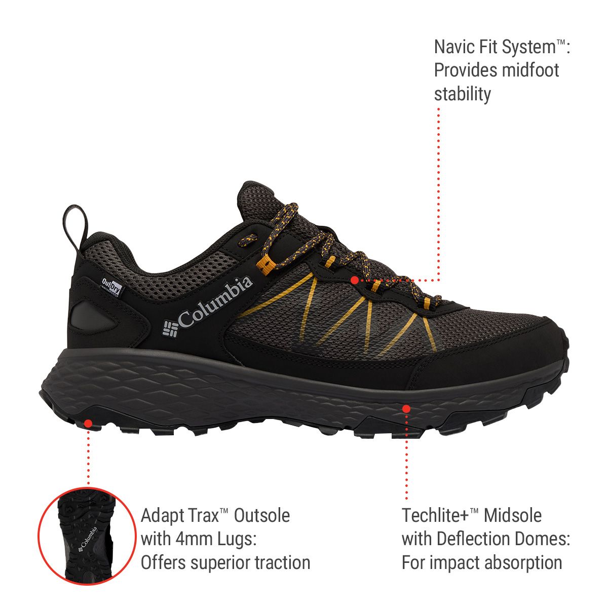 Columbia Men's Peakfreak Rush Outdry Hiking Shoes