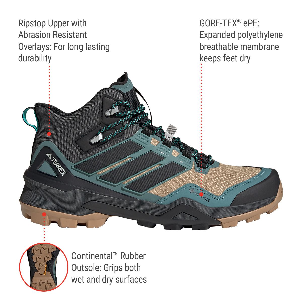 adidas Men's Terrex Skychaser Gore-Tex Hiking Shoes