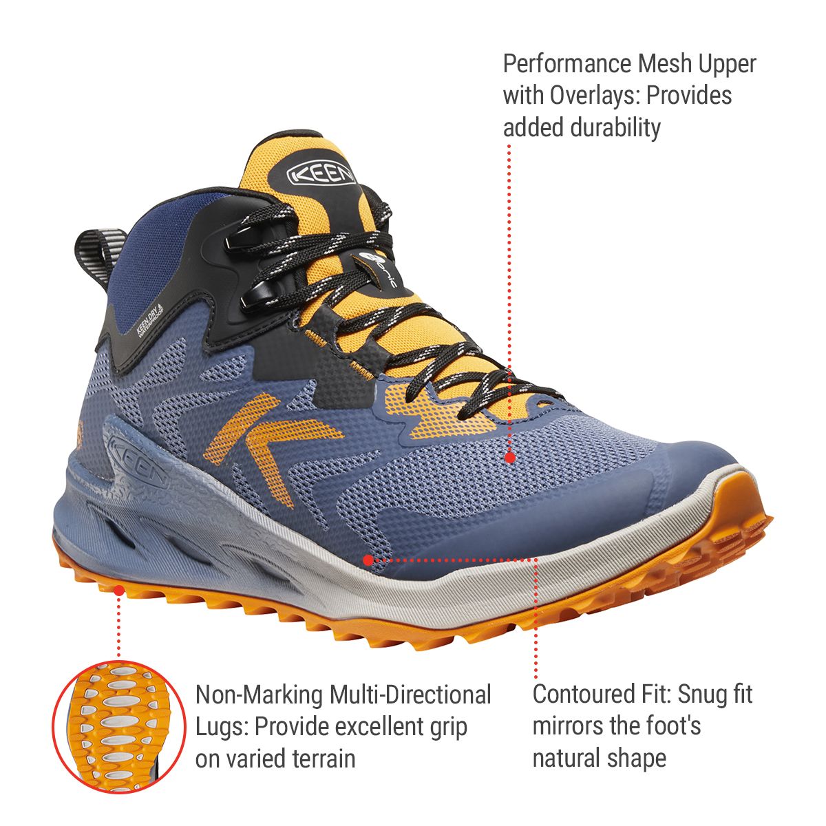 KEEN Men's Zionic NXT Mid Waterproof Hiking Shoes