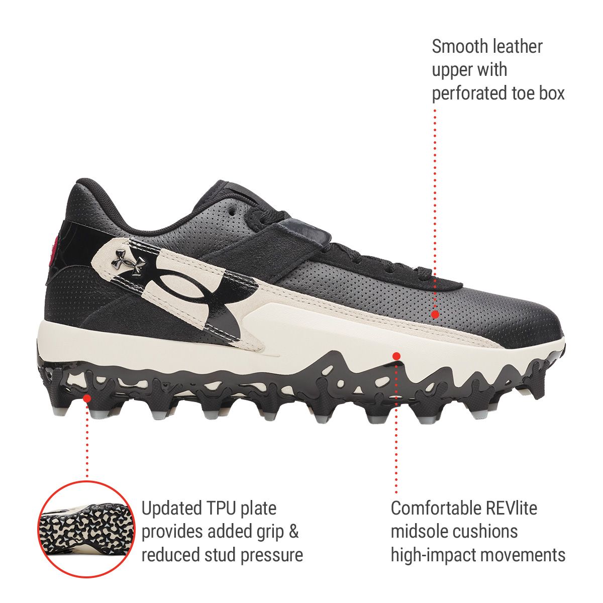 Under Armour Men's Harper 10 Pro TPU Low Baseball Cleats