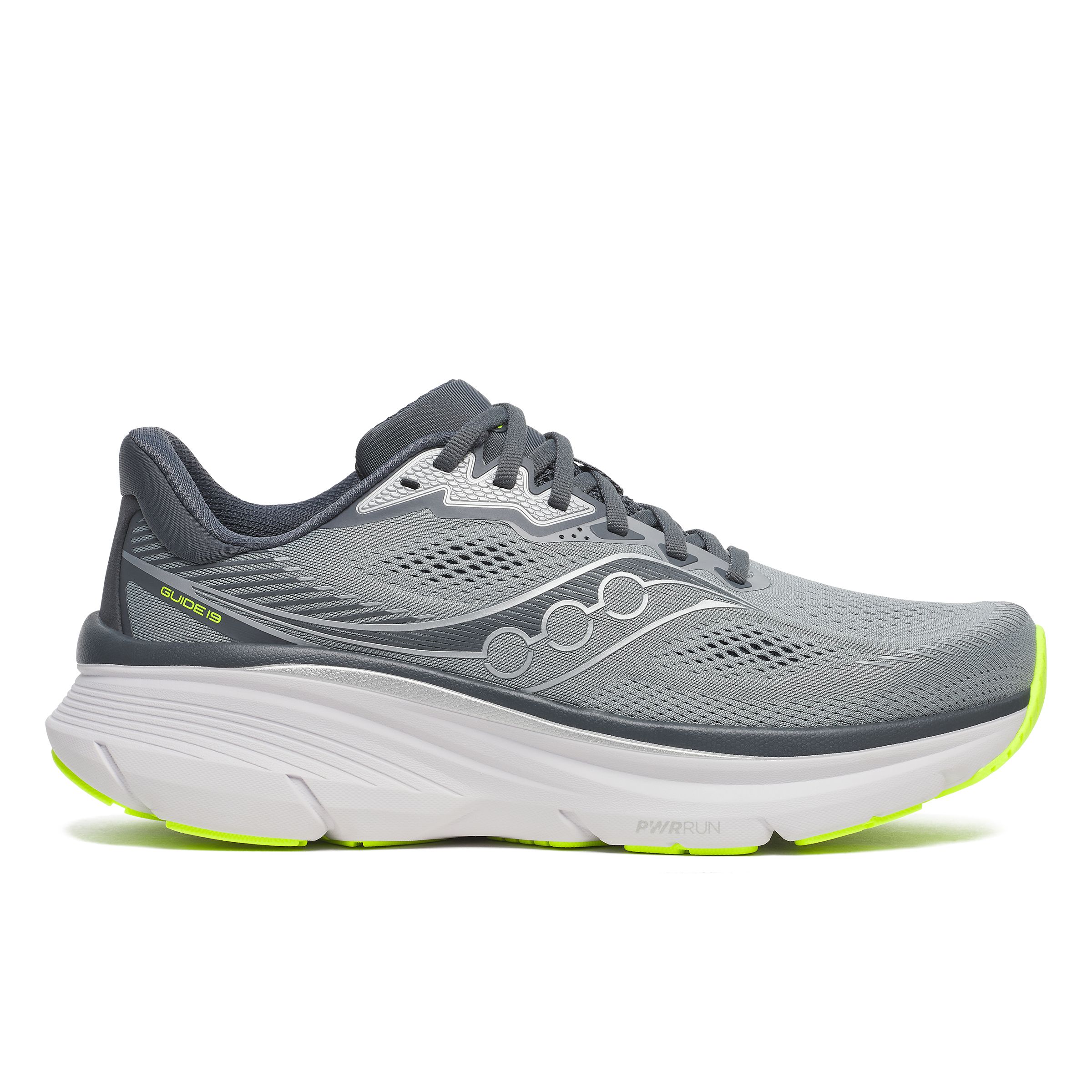Saucony Men's Guide 19 Wide Fit Cushioned Running Shoes
