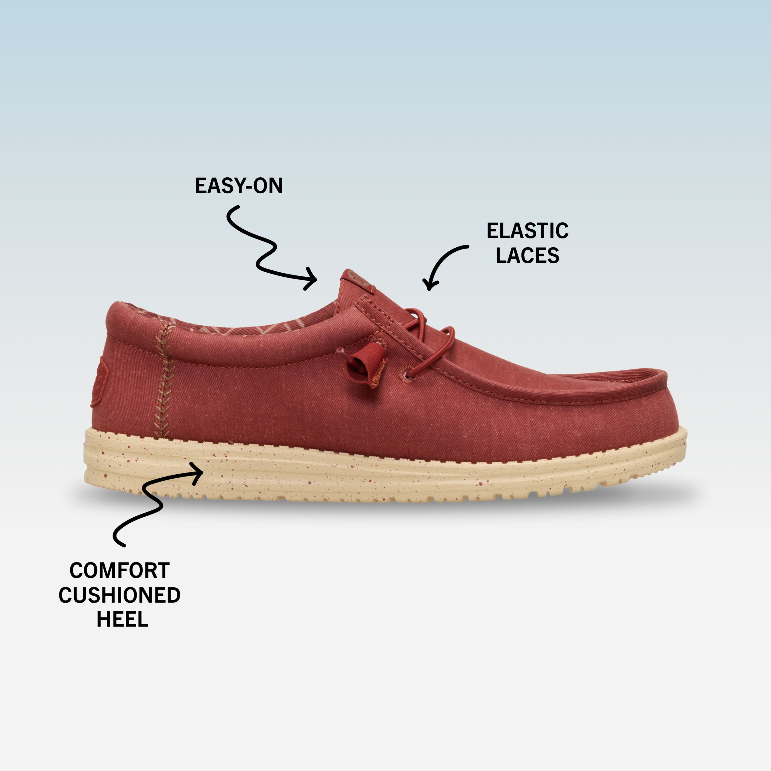 Hey Dude Men's Wally Stretch Canvas Shoes