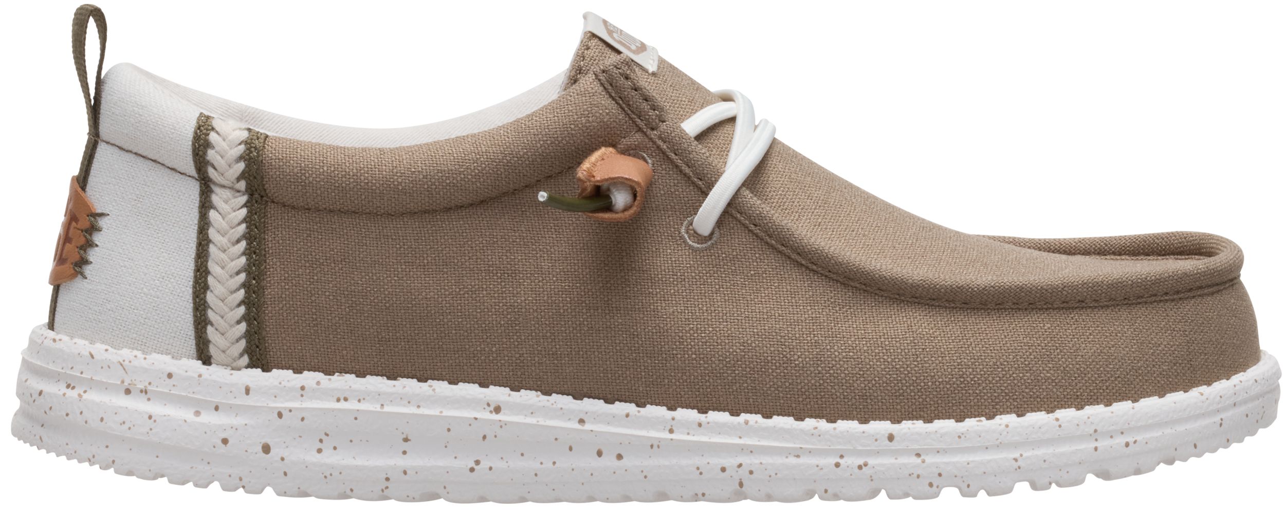 HEYDUDE Men's Wally Craft Comfortable Slip-On Shoes with Elastic Laces