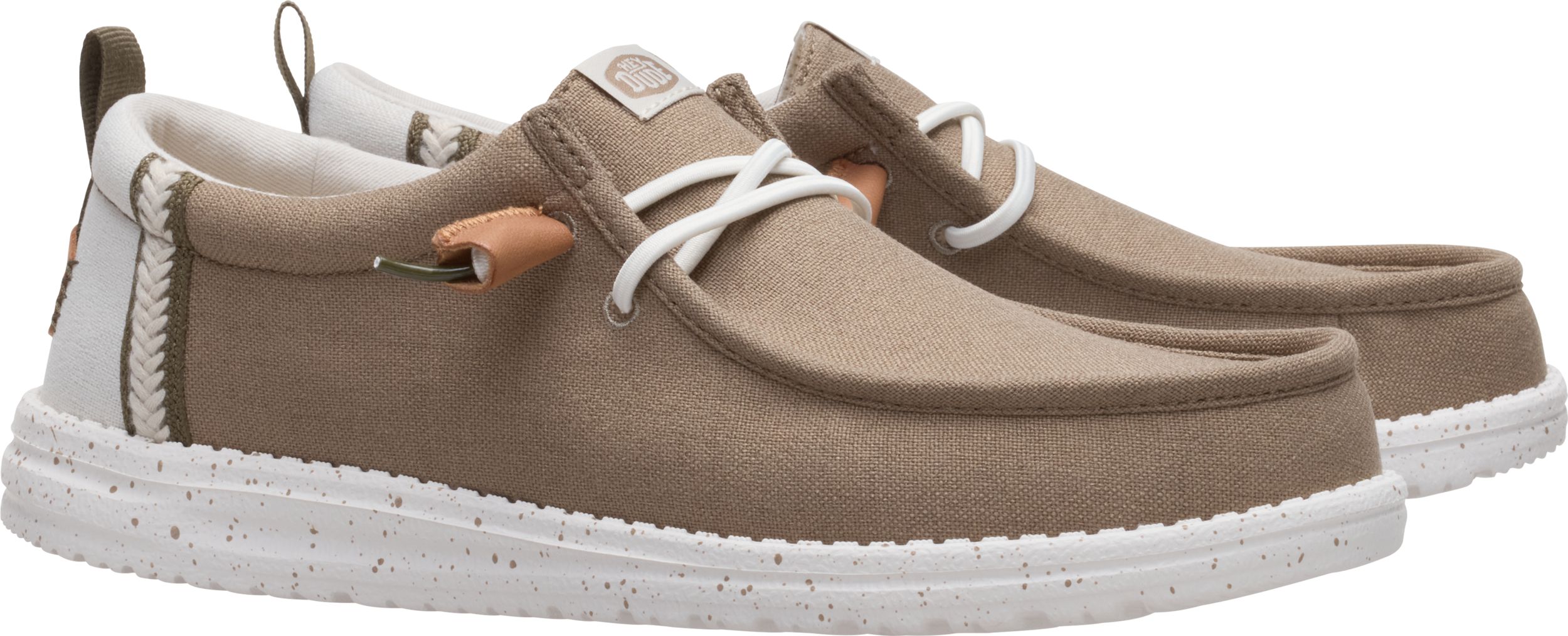 HEYDUDE Men's Wally Craft Comfortable Slip-On Shoes with Elastic Laces