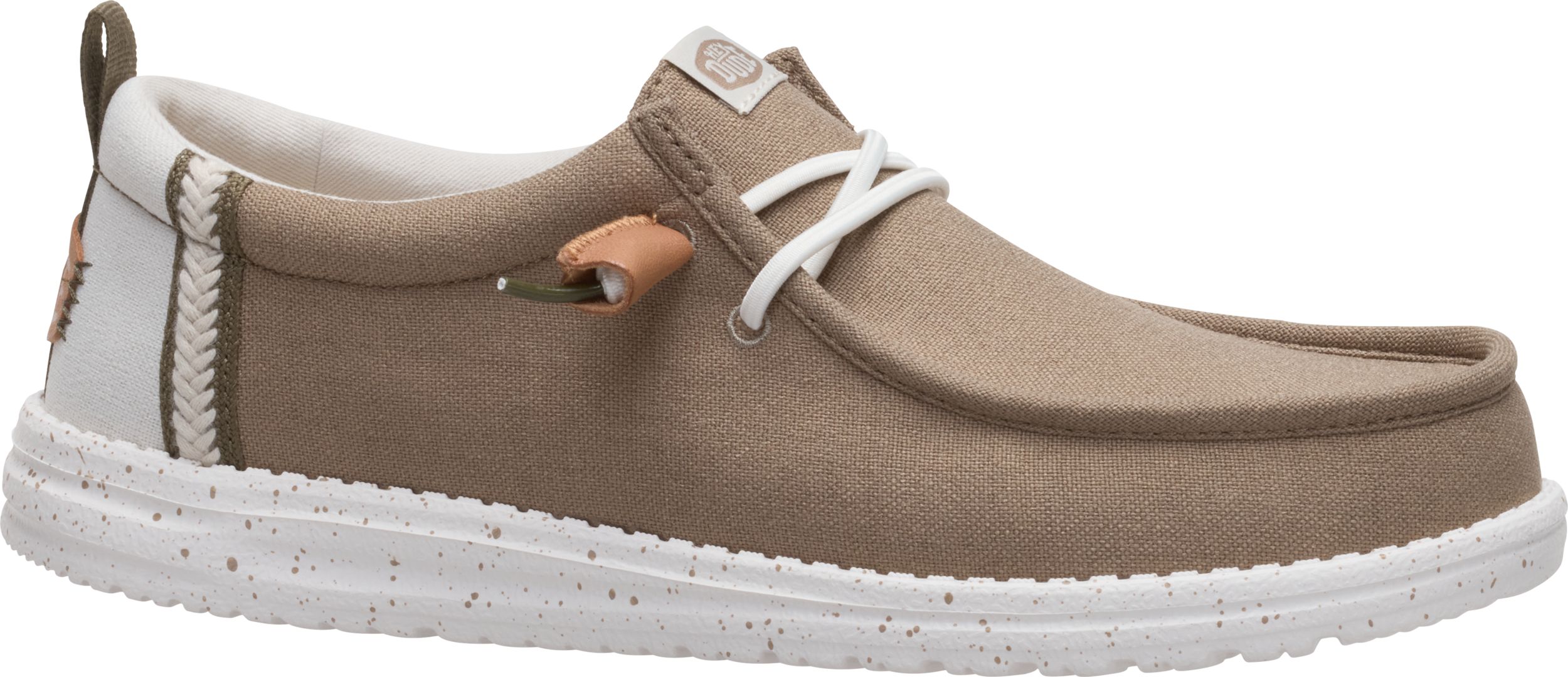 HEYDUDE Men's Wally Craft Comfortable Slip-On Shoes with Elastic Laces