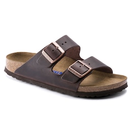 BIRKENSTOCK Unisex Arizona Softbed Leather Adjustable Strap Sandals