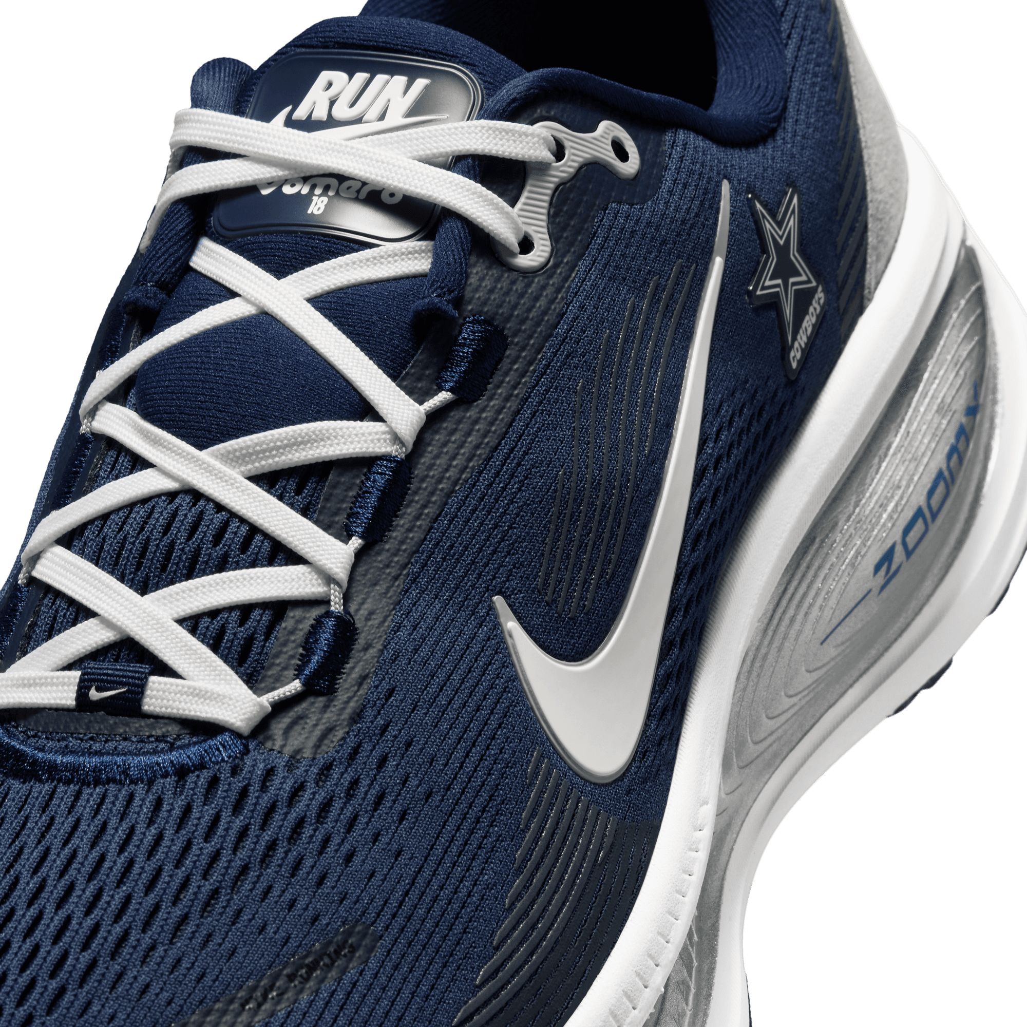 Dallas Cowboys Nike NFL Men's Air Zoom Vomero 18 Running Shoes