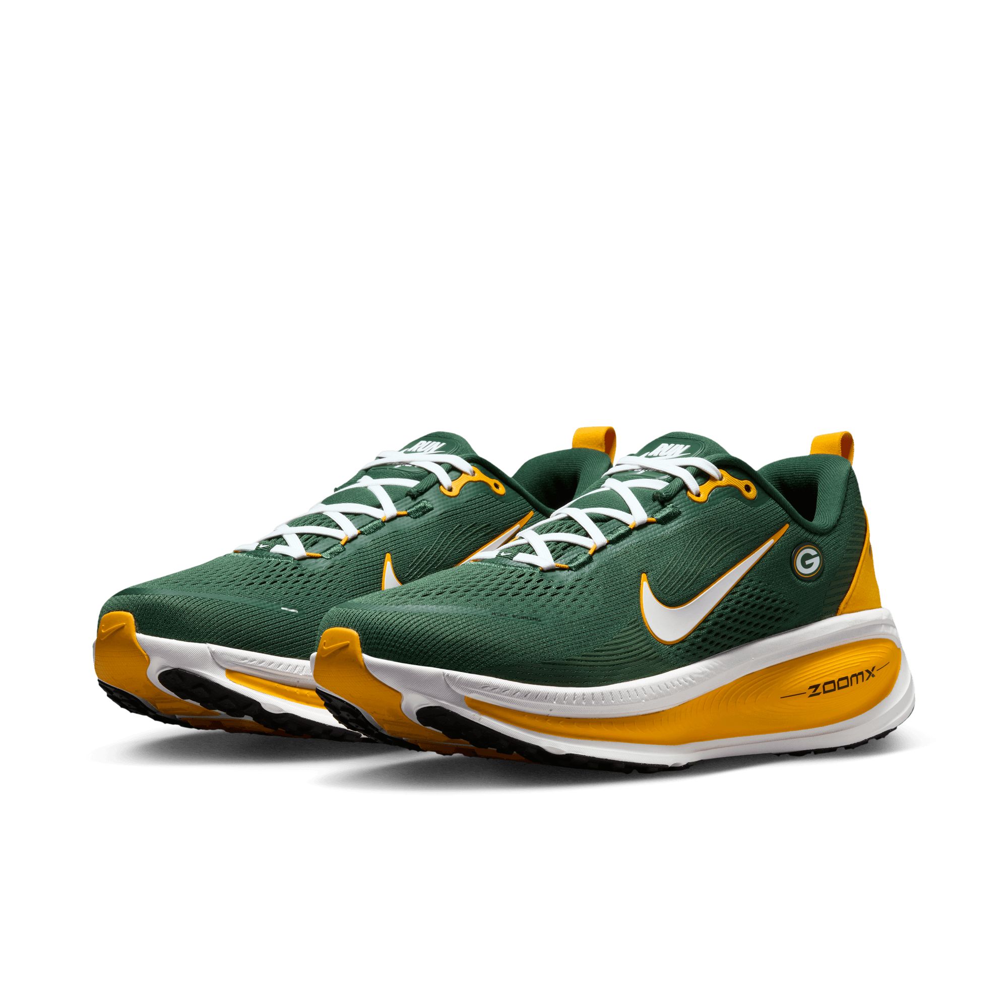 Green Bay Packers Nike NFL Men's Air Zoom Vomero 18 Running Shoes