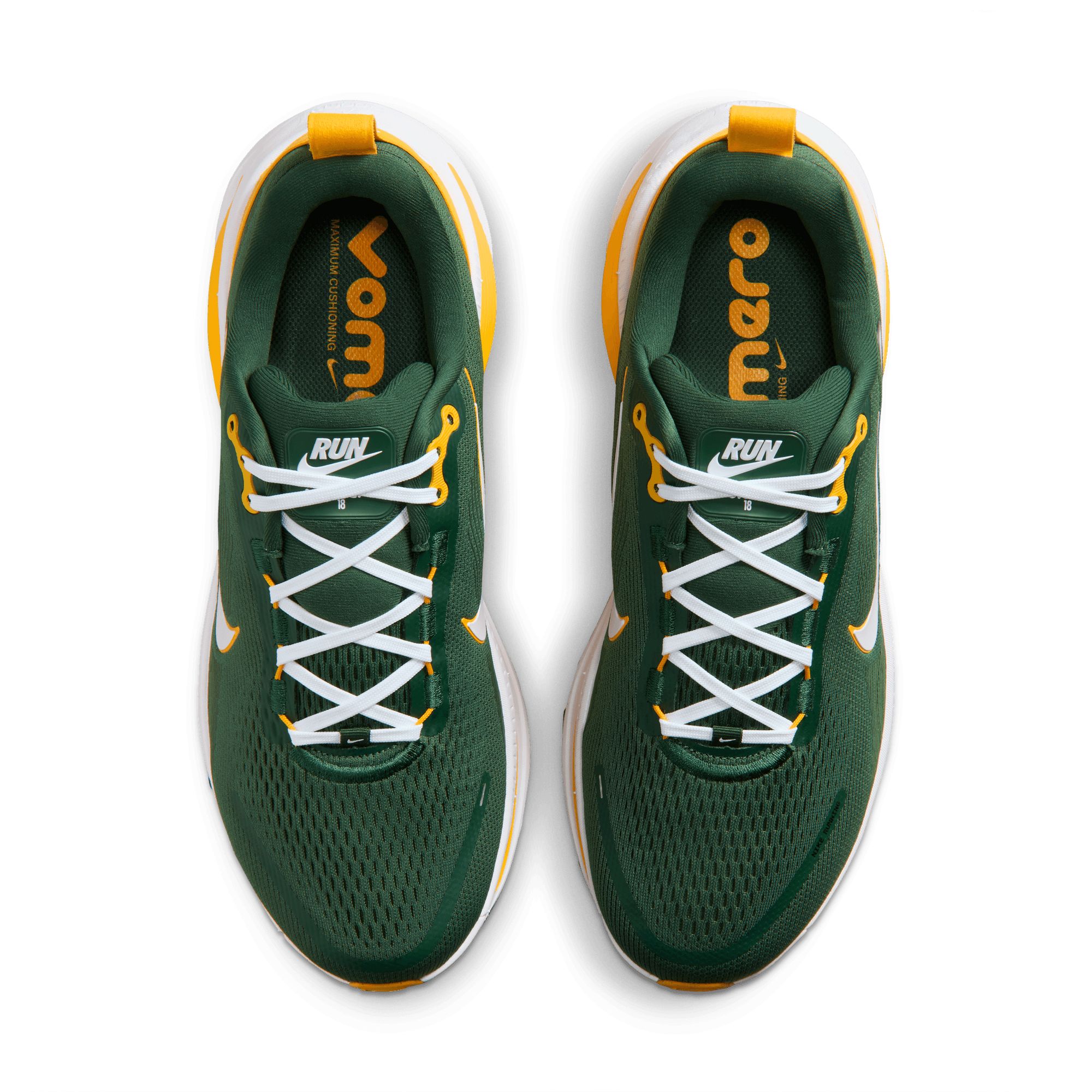 Green Bay Packers Nike NFL Men's Air Zoom Vomero 18 Running Shoes